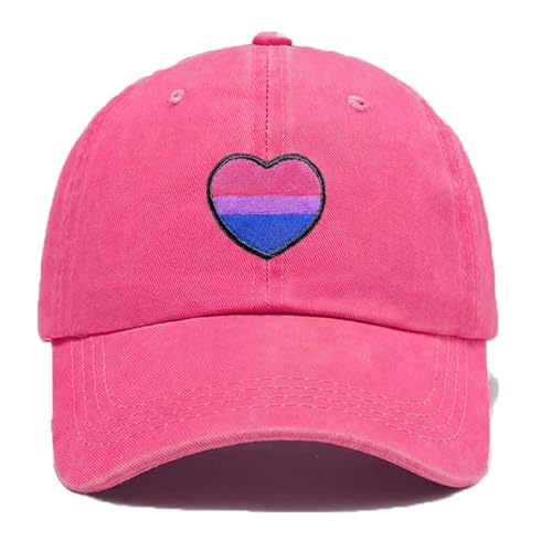 Image of Embroidered Pride Hat LGBT Cap Low Profile Distressed Dad Hat