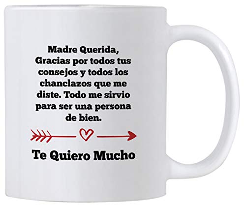 Casitika Regalos para Mama. Tazas para Cafe de Dia de Madres de 325 ml Querida Madre Tazza per la Festa della Mamma in Spagnolo Regali per la mamma latina per il compleanno.