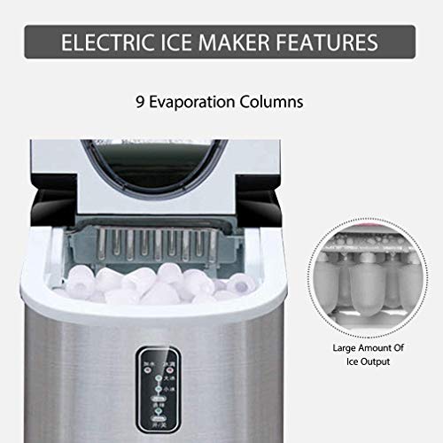 Máquina para Hacer Hielo Portátil de Mostrador 26 lb en 24h miniatura 5