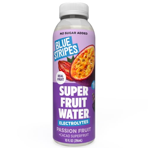 Image of Blue Stripes Passion Fruit Superfruit Water - Hydration Drink (10 FL OZ)