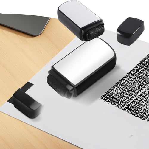 Durlo 2er-Pack Adressblocker-Rollstempel – Data Defender Identitätsschutzstempel