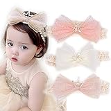BIANHUAN ベビー 赤ちゃん ヘアバンド キッズ 新生児 子供 リボン 3点セット ヘアアクセサリー ベビーヘアバンド 女の子 おしゃれ かわいい シンプル 出産祝い ギフト 誕生日プレゼント