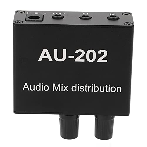 Mikser stereo rozdzielacz dźwięku do gniazda jack wtyczka ze stopu MP3 Stereo Splitting Tool wzmacnianie dźwięku dla audio 3,5 mm wejście miksowanie logarytmiczne