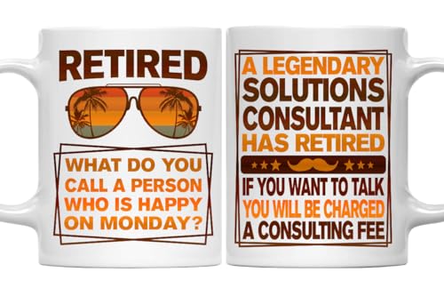 Retired Solutions Consultant Mug, Legendary Solutions Consultant Gift