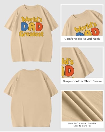 YTD Dad Graphic Tshirt, Premium Cotton Printed Oversized Casual Tees
