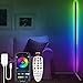 Produktbild Fortand LED Stehlampe Dimmbar, LED Stehleuchte mit Fernbedienung APP Steuerung Musik Sync Farbwechsel Lichtsaeule RGB Stehleuchte Leselicht, Modern Eck Standleuchte für Wohnzimmer Schlafzimmer 150cm