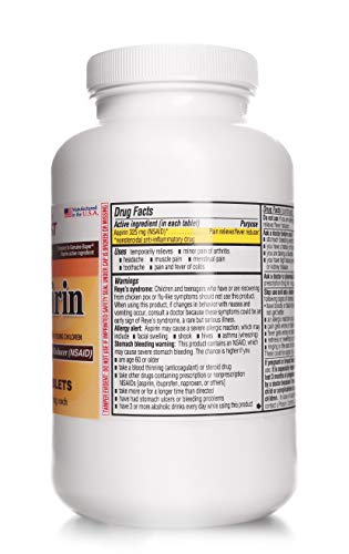 PHARBEST Aspirin 325 mg | Regular Strength | 1000 Count Uncoated Tablets - Thumbnail 5