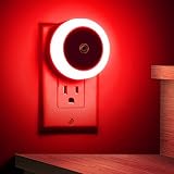 Briignite 4 Pack Red Night Light, LED Night Light for Kids, Plug in Night Light, Light Sensor Night