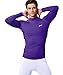 EXIO Mens Mock Compression Baselayer Top Cool Dry Long-Sleeve Shirt EX-T02