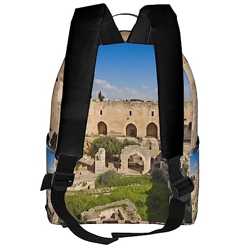Sac de travail Israël Tour de David sac à dos ordinateur noir compact - 3