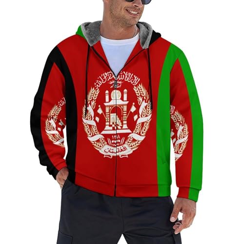Hoodie zippé doux veste polaire Afghanistan sweat sport hiver