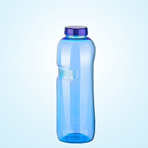 IMHA Trinkflaschen BPA-frei Tritan Wasserflasche 1 Liter / 0,75 Liter / 0,5 Liter (5 x 1 l)