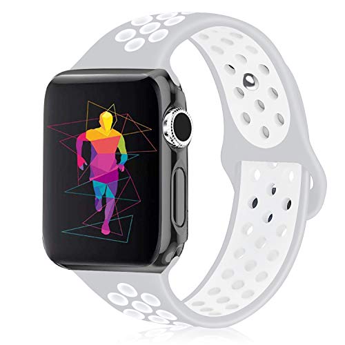 Runostrich コンパチブル Apple Watch 38MM/40MM/41MM スポーツバンド 交換バンド 対応 アップルウォッチ Apple iWatch Series 7/6/5/4/3/2/1