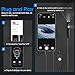 Endoscope with Light, 1920P HD Borescope with 8 Adjustable LED Lights, 16.4FT Semi-Rigid Snake Camera, IP67 Waterproof Inspection Tool for iPhone & Android - Dual Lens (Black)