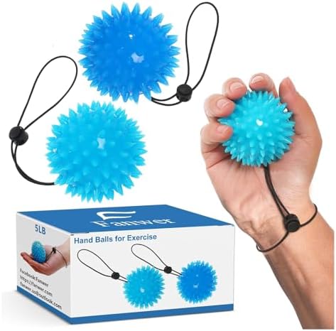 Fanwer Hand Grip Strengthener & Finger Exerciser Ball - Improve Y...