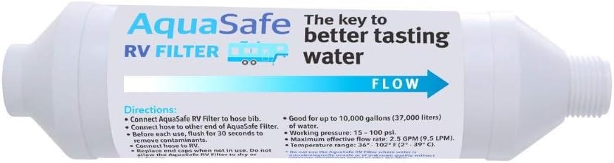The Spa Marvel Company AquaSafe RV Filter - The Key to Better Tasting Water for Your Boat or RV