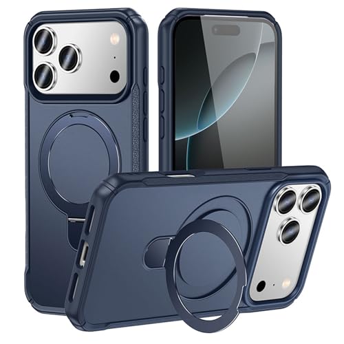 いphone16pro用ケース magsafe対応 マット インビジブルキックスタンド アイフォ16pro ワイヤレス充電 車用マグネット式吸引器 黄ばみ防止 持ちやすい 指紋防止 iphone16pro 用 落下防止の四隅