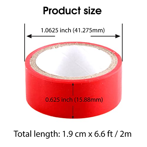 Image of Kingman Electrical Tape (12 Rolls per Pack) Assorted Colors 3 /4 Inch by 6.6 Feet (1 Pack)