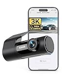 KAWA Dash Cam 2K, WiFi Dash Camera for Cars 1440P with Hand-Free Voice Control, Night Vision, Mini Hidden Dashcam Front, Emergency Lock, Loop Recording, 24-Hour Parking Monitor, APP, Support 256GB Max