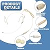 sourcing map Ear Hook Headset Microphone, Double Over Ear Set Hanging Omnidirectional Wired Audio Condenser Microphone Headset with 3.5mm Female Screw Plug 3.9ft Cable, Beige #2