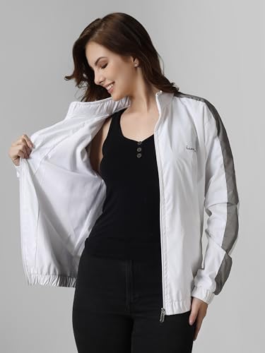 Image of Lavozia women jacket Women's Travel Nylon Solid Plain Sports Gym Workout Running Travel Trekking and jacket for Women