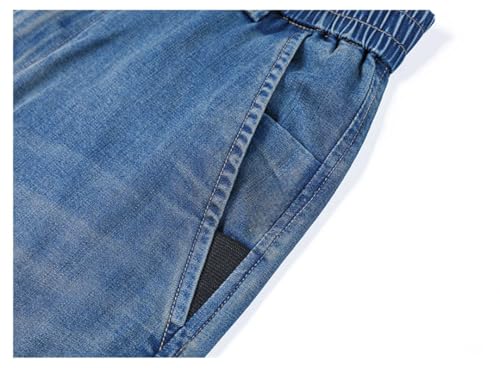 Men's Jeans Business Classic Straight Denim Trousers Stretch Comfortable Loose Jean Pants4