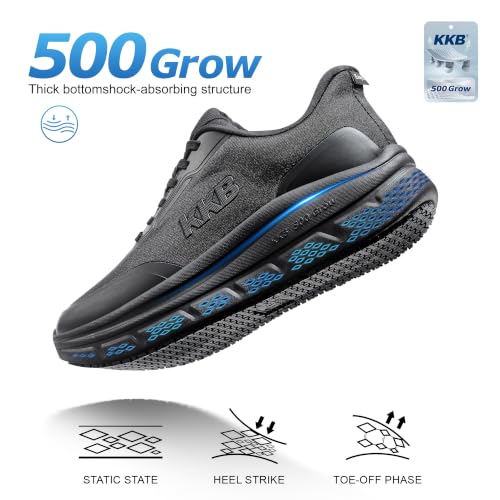 Image of Men's Non Slip Work Shoes Waterproof Easy Slip Sneakers for Kitchen Restaurant Chefs Nurses with Arch Fit Support Orthopedic