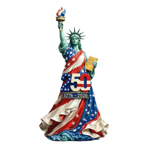 La Statue De La Liberté, avec Un Design Élégant De Dame, 4x4,5x12,5cm, Ornement du 250e Anniversaire des États-Unis D'Amérique, Statue Patriotique en...