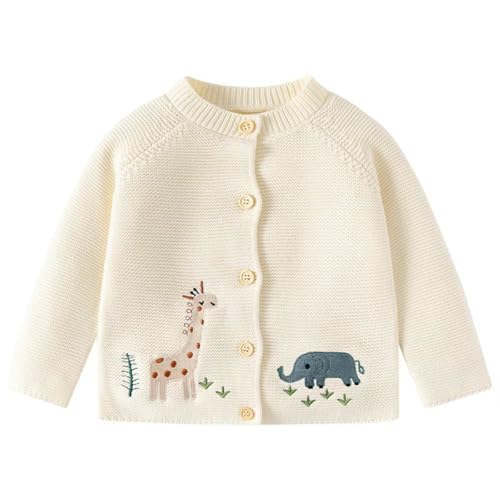 Pull tricoté pour bébé avec motif brodé idéal pour l'automne