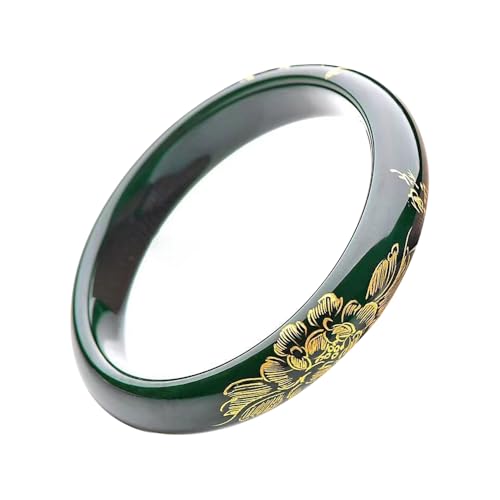 Bracelet de jade pour femmes YZCIS jante large bijou authentique