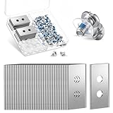 BBTO 30 Stück Ersatzklingen kompatibel für Mammotion Luba Yuka & LUBA 2 Ersatzmesser Klingen, Ersatzmesser aus Edelstahl, Zubehör für Rasenmäherroboter, 30 geklebte Schrauben & mit 30 Unterlegscheiben