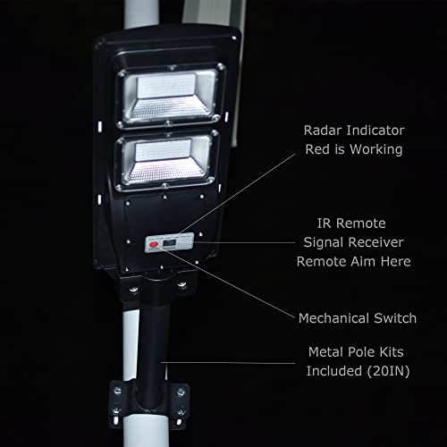 Bsod Hog Light With Mount Pole, Green Solar Lights For Hunting Coon Coyote Deer Hog Pig Activated Feeder Accessories Night Motion Lamp Eq300W Trapping Outdoor Kill Lighting Ir (Hog Light With Pole) #TOP6