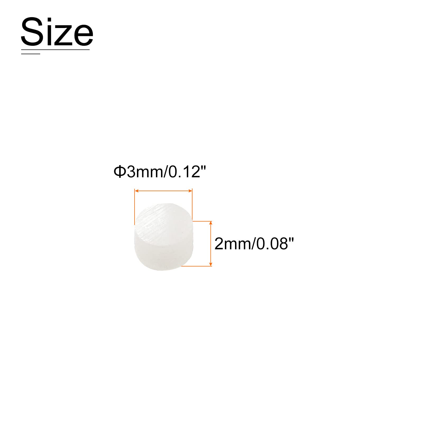 MECCANIXITY Inlay Dots Pearl Shell Fingerboard Dots Fret Inlay White 3x2mm for Guitar Bass Ukulele Banjo, Pack of 15