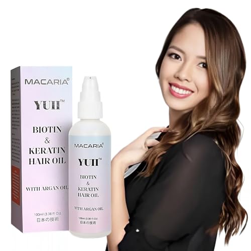 YUII Biotin Hair Oil For Thick & Full Biotin & Collagen With Argan Oil Biotiin Hair Oil Strengthening motes Growth Shine