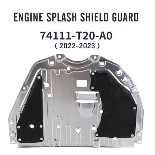 Image of Engine Splash Shield Guard Compatible with Honda Civic 2022 2023 Under Engine Cover Splash Shield 74111T20A0