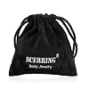 SCERRING 12PCS Screw Ear Tunnels Stretching Kit Stainless Steel Gauge Plugs Set Double Flared Expanders 8G-00G