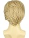 Bettecos Men's Blonde Billionaire Wig for Presidential Costume - Funny Celebrity Wigs with Red Tie and Flag Pin for Halloween Party (Adult)