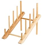 J.K. Adams 10-Inch-by-6-Inch Slanted Plate Drying Rack, 4-Plate Capacity
