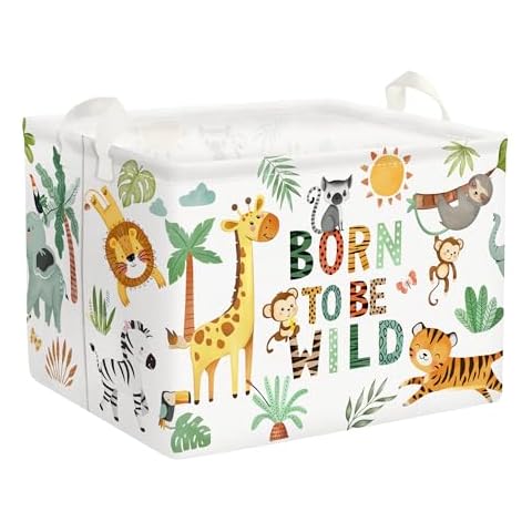 Clastyle Panier Rangement Bébé Animaux Tropicaux Cover