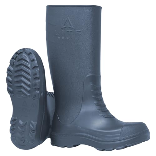 LITE BOOTS Classic Womens, Waterproof Boots for Women, Insulated, Lightweight, Hunting, Fishing, Wading, Mud, Garden, Chore Boot, Introducing The Lightest Knee High Waterproof Rain Boot Ever Made!