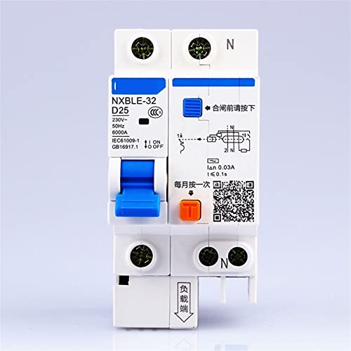 Dispositif de courant résiduel NXBLE-32 10A courbe D déclencheur électromagnétique 230V 400V