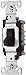 EATON Wiring CS320BK 20-Amp 120/277-volt Commercial Grade 3-Way Compact Toggle Switch with Side Wiring, Black Finish
