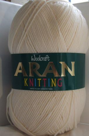 Aran 400g Wool/Knitting Yarn (Cream 400)
