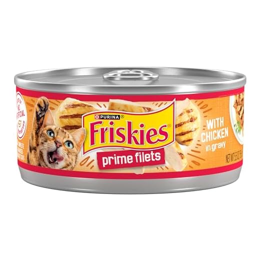 Purina Friskies Prime Filets Wet Cat Food, With Chicken, (24) 5.5 oz Cans