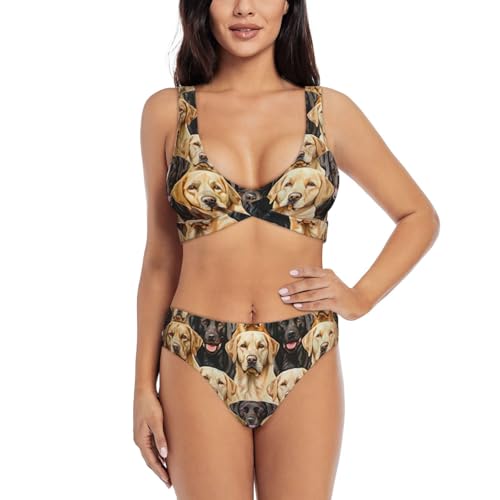 Maillot de bain Labrador pour femme : bikini 2 pièces de plage