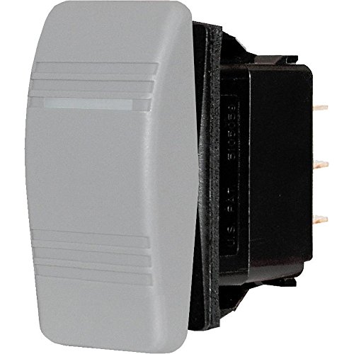 Blue Sea Systems 8275 Water Resistant Contura Switch (DPDT ON-ON), Gray