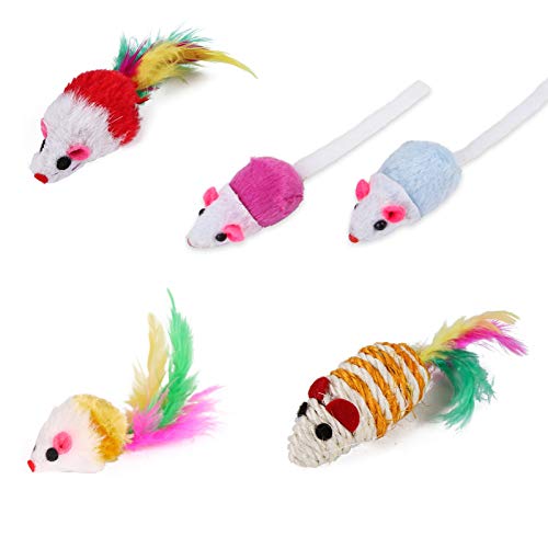 O conjunto de sacolas Adaskala de variedade de brinquedos para animais de estimação inclui 20 brinqu