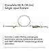 3M DBI-SALA Sayfline 7602060 Horizontal Lifeline System, 60' Cable with Wedgegrip Termination, Turnbuckle Tensioner, Energy Absorber, Silver