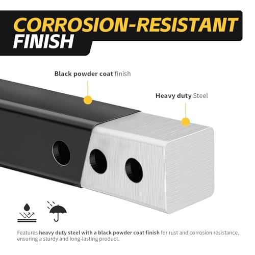 image for MaxxHaul 50909 Trailer Hitch Riser for 2 inch Receiver with 6 inch Ris