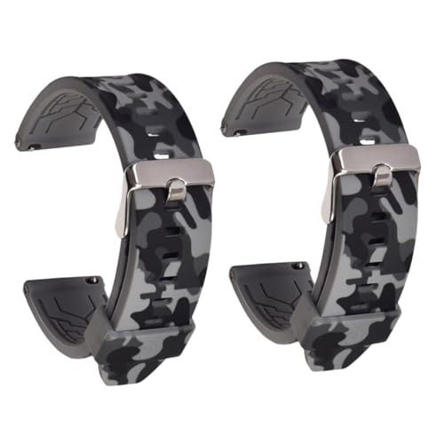 Correa de reemplazo de reloj de silicona de 20mm para pulsera de hombre deportiva